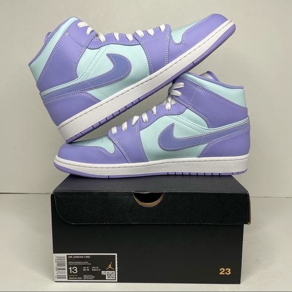 Nike Air Jordan 1 Retro Mid Easter/Artic Punch NEW - Picture 3 of 6